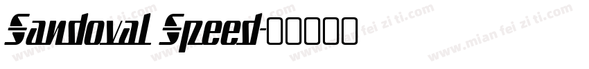 Sandoval Speed字体转换